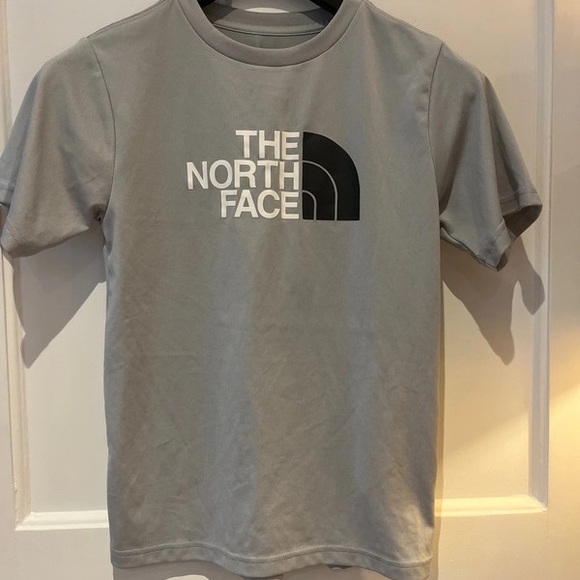 The North Face Kids Light Gray Logo Tee - Picture 1 of 4
